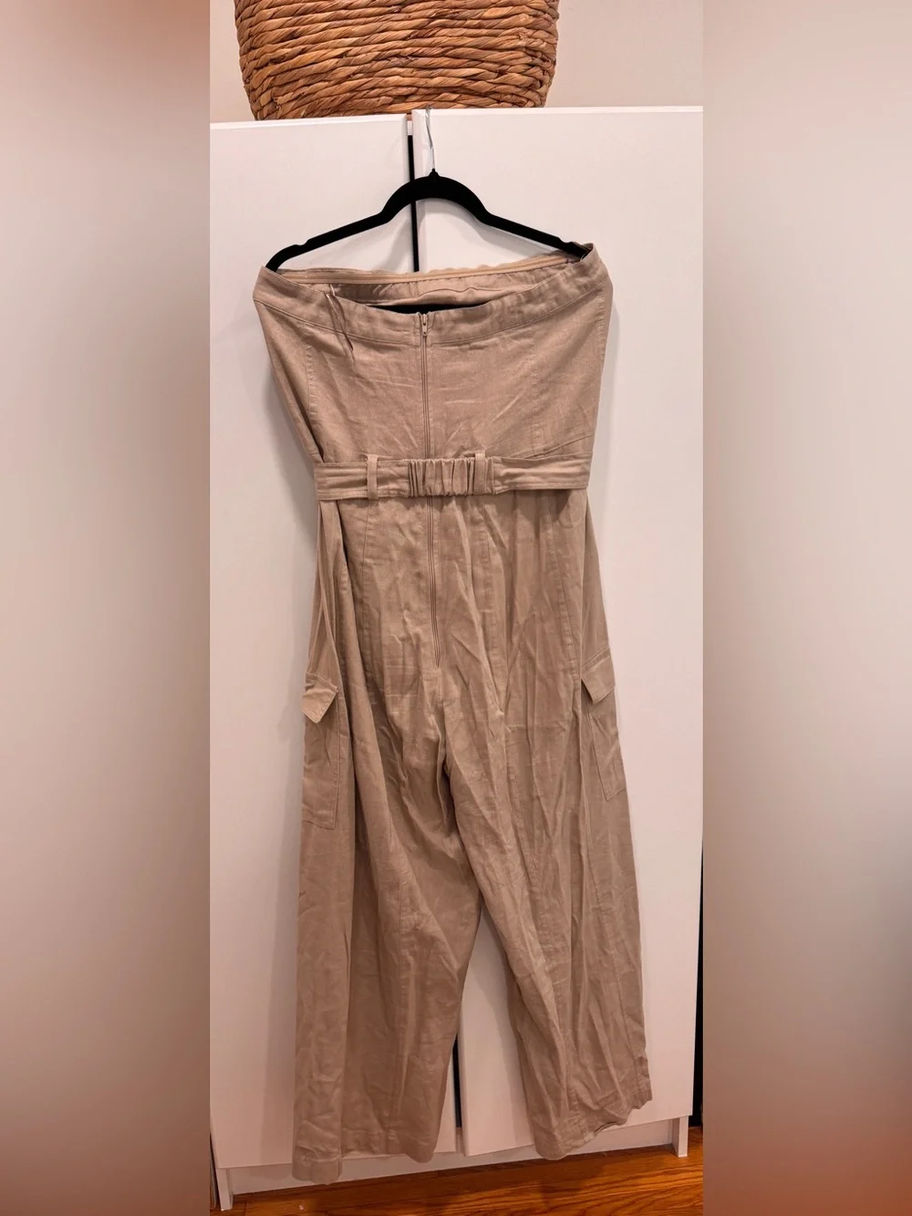 Zara Strapless Wide-Leg Jumpsuit